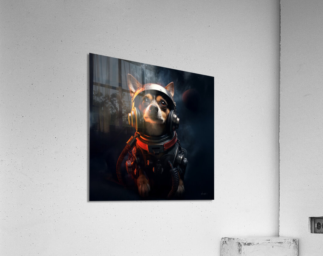 DM- The Astronaut Dog Acrylic Print
