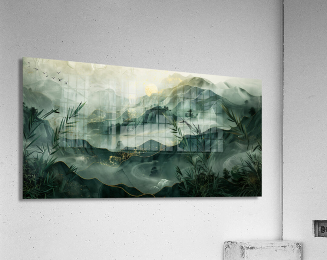 DM-montain painting 0001 Acrylic Print