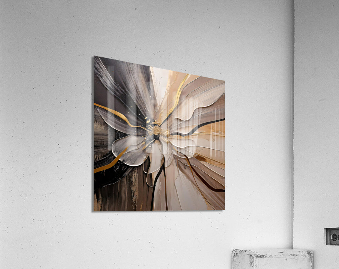 DM  Golden Floral 006 Acrylic Print