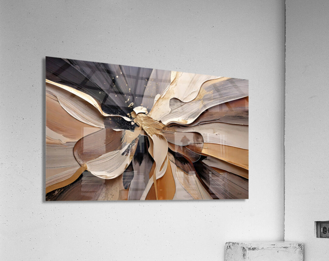 DM  Golden Floral 005 Acrylic Print