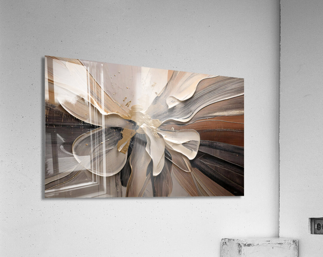 DM  Golden Floral 002 Acrylic Print