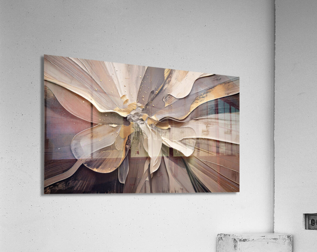 DM  Golden Floral 003 Acrylic Print