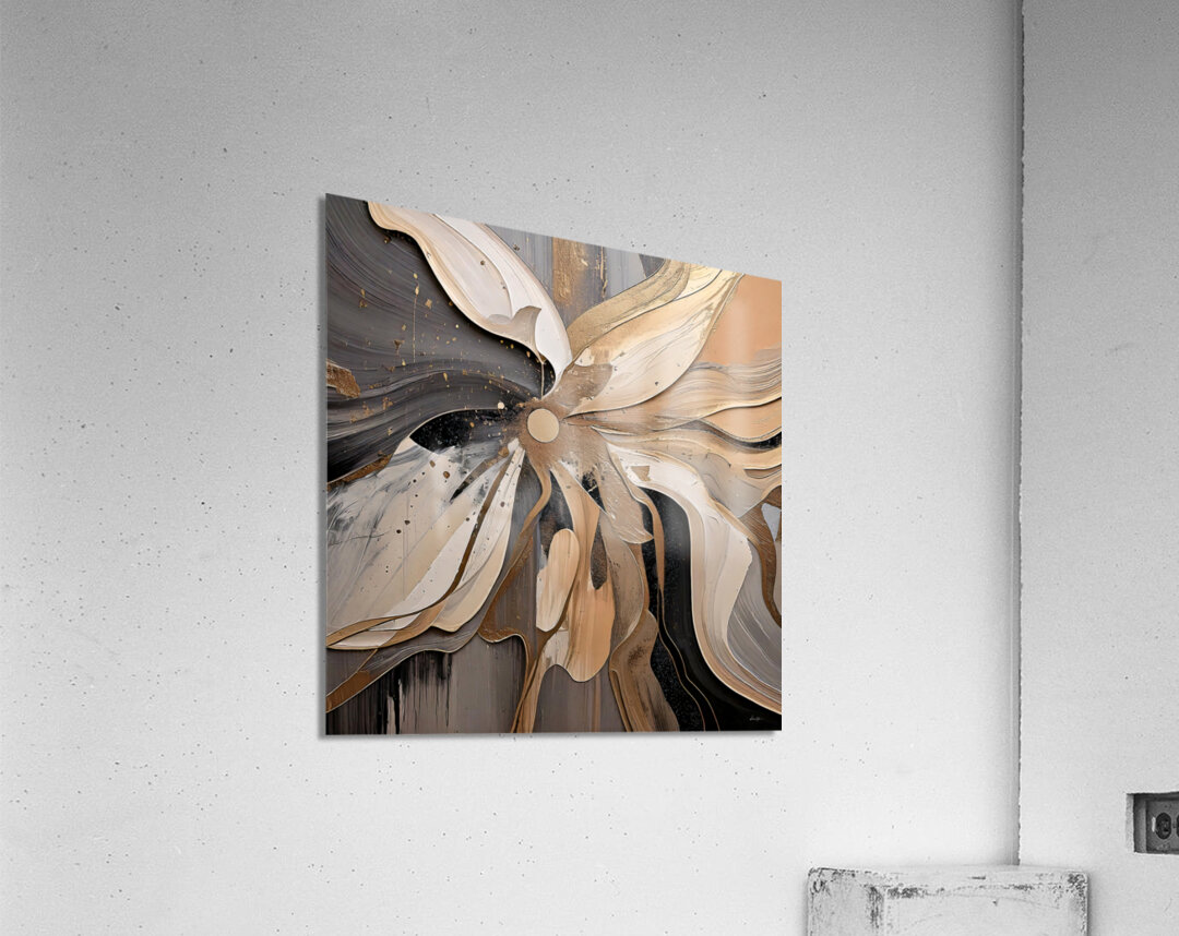 DM  Golden Floral 011 Acrylic Print