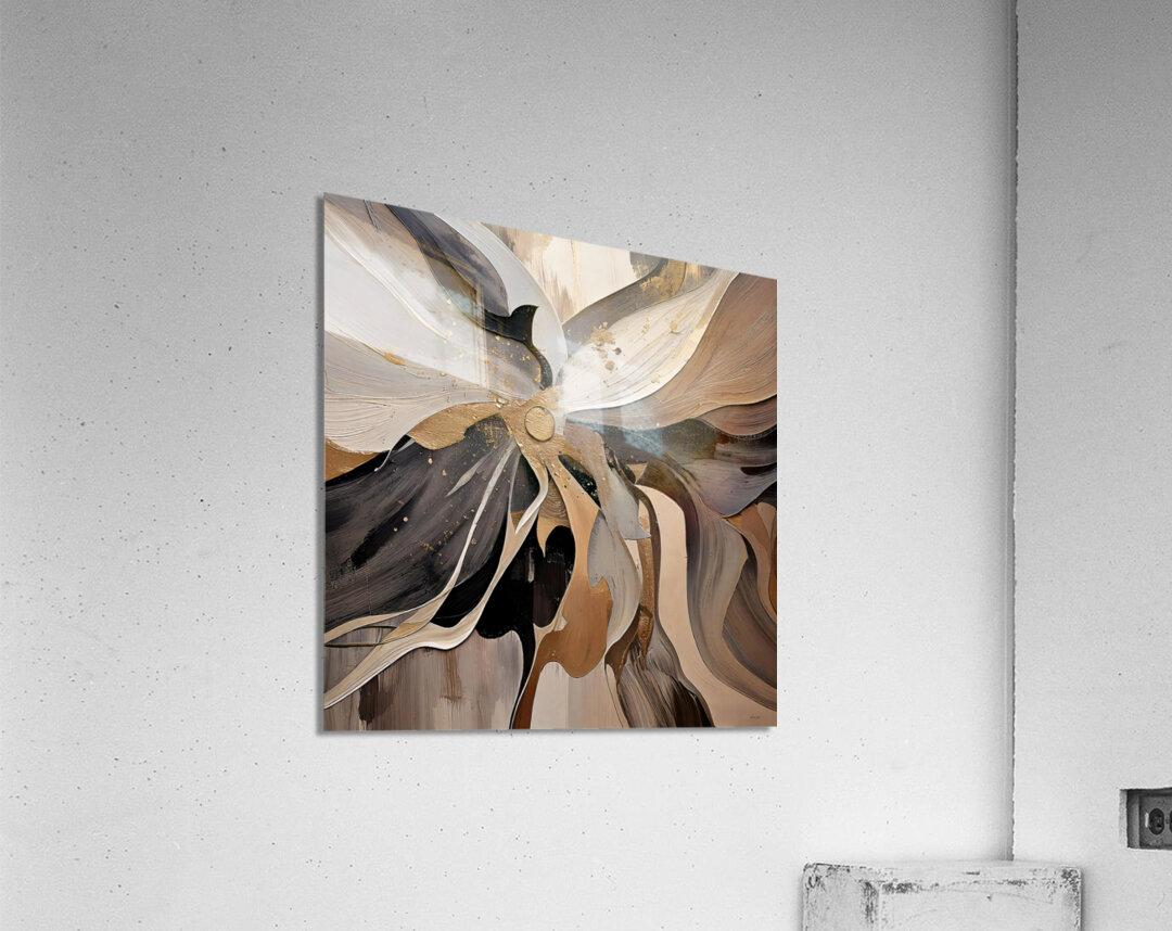 DM  Golden Floral 010 Acrylic Print