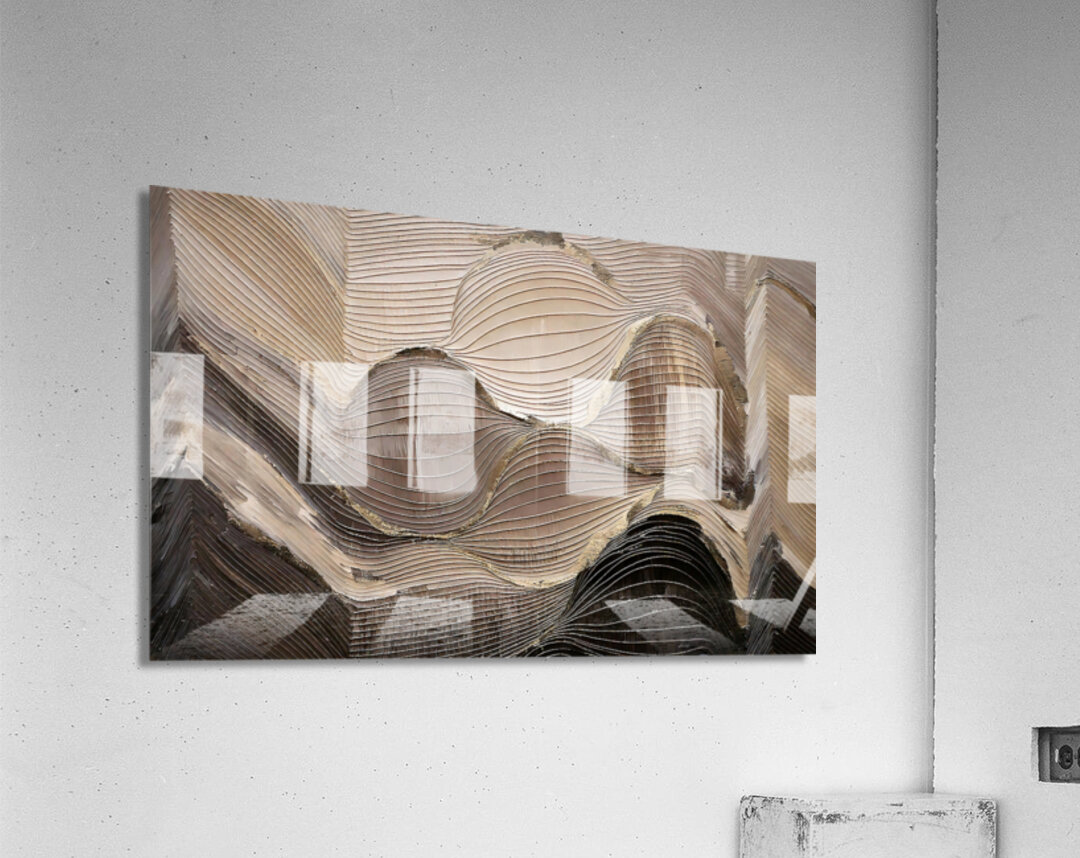 DM  Golden wave004 Acrylic Print
