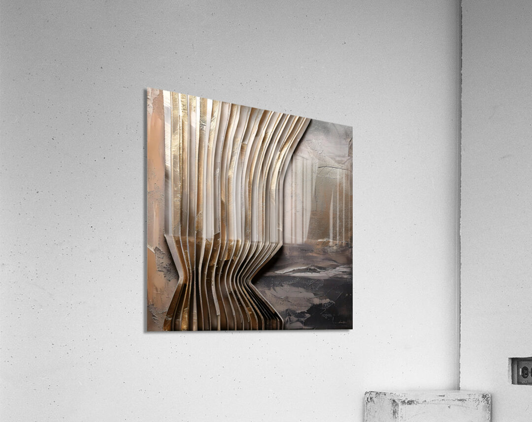 DM  Golden wave002 Acrylic Print