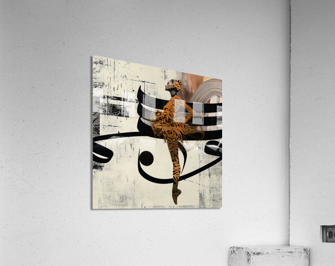 DM-Dance of words 001 Acrylic Print