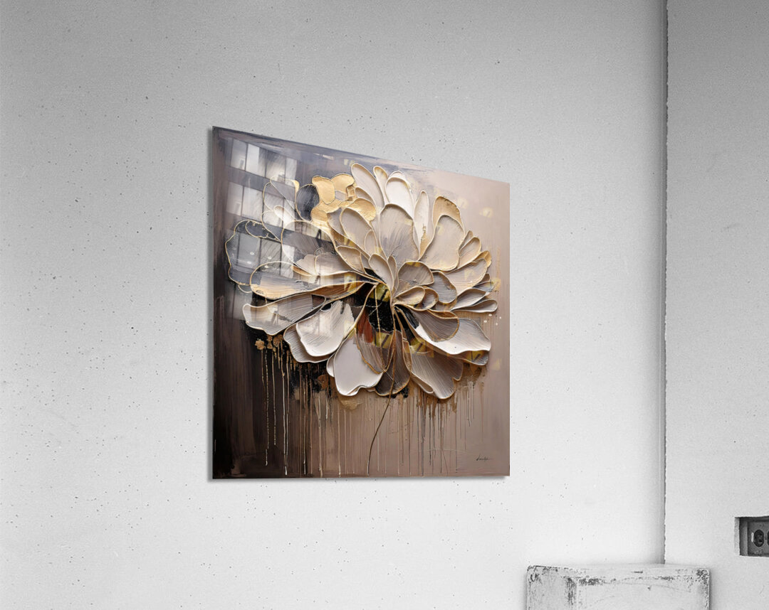 DM-Golden Flower 013 Acrylic Print