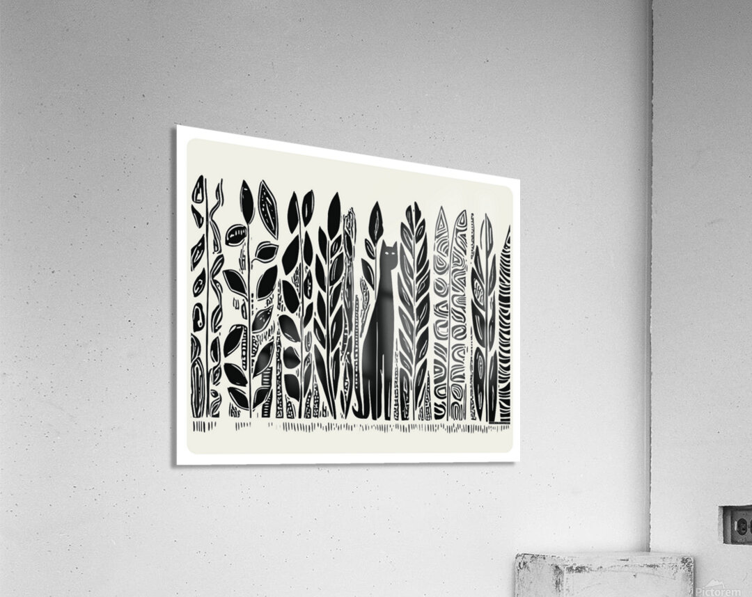 DM Cat in the persian garden Acrylic Print