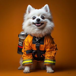 DM-Fire Fighter Dog