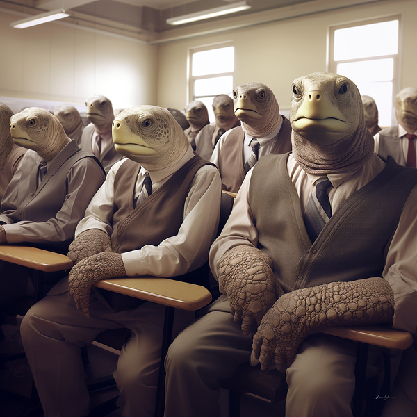 DM- Turtles in the Class 002 Print