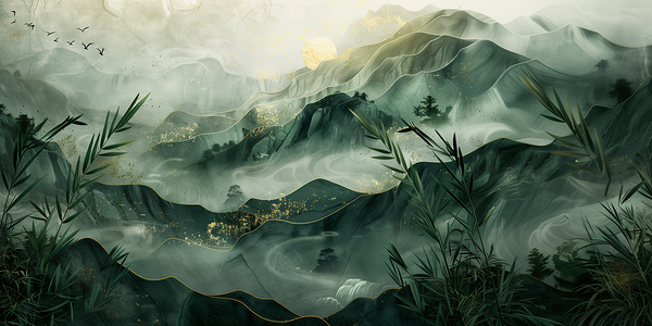 DM-montain painting 0001 Print