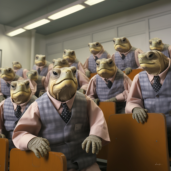 DM- Turtles in the Class 001 Print