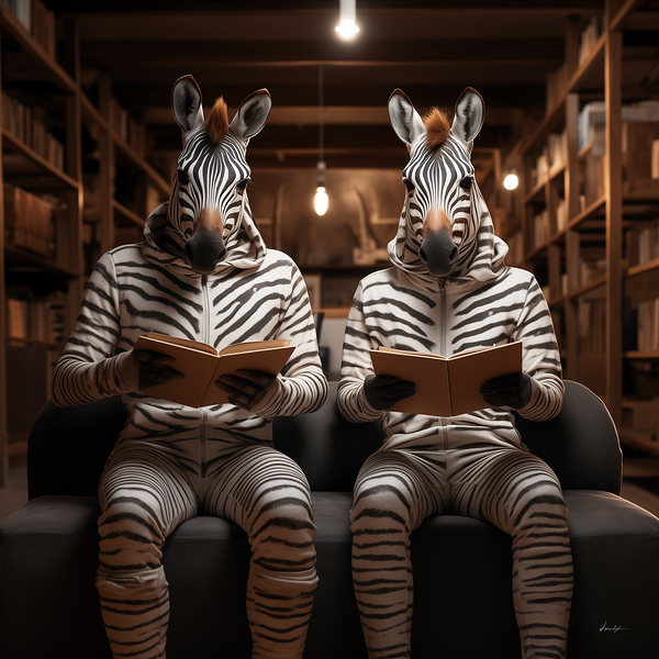 DM-Zebras at library Print