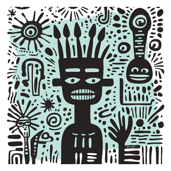 DM -Doodle 005 Print