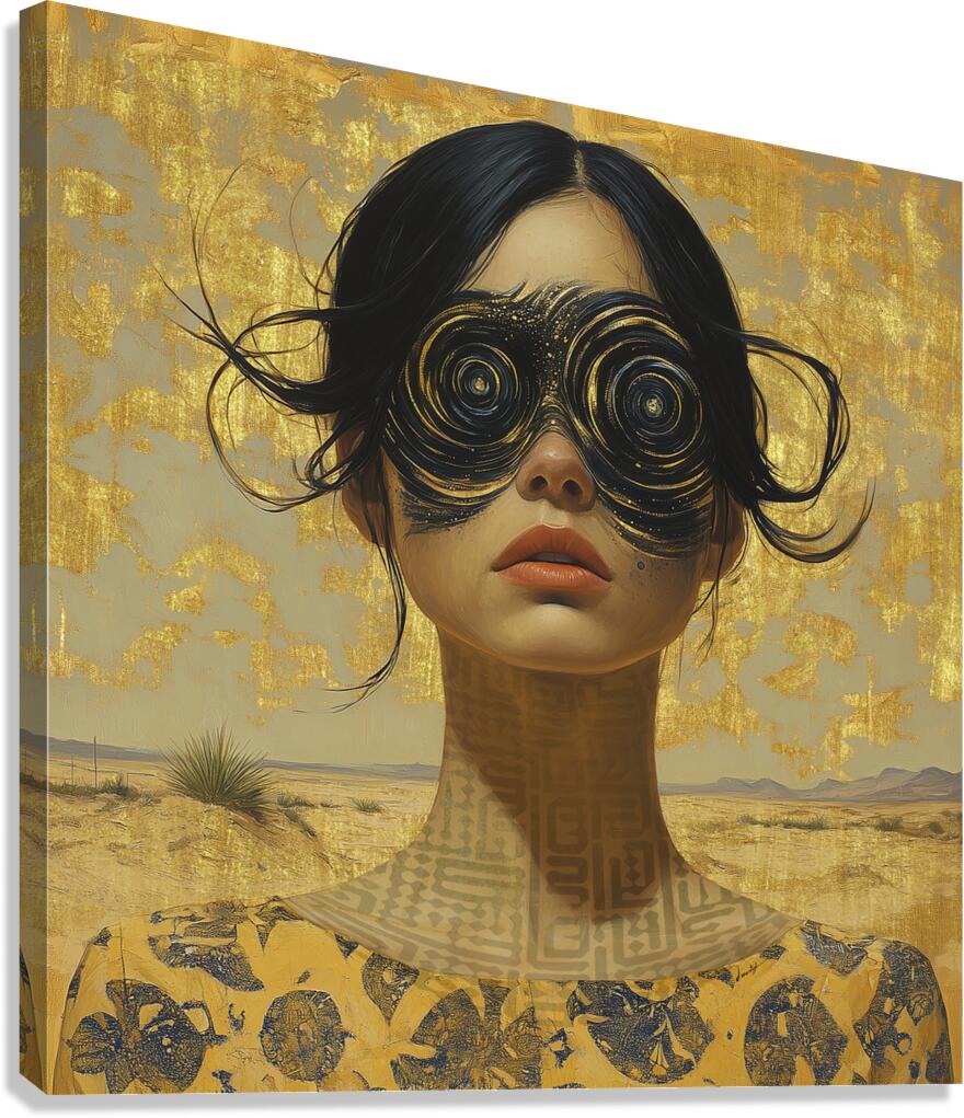 DM-Alice in the rabbit hole  0012 Canvas Print