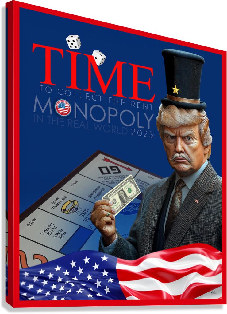 DM-Monopoly in the real world Canvas Print