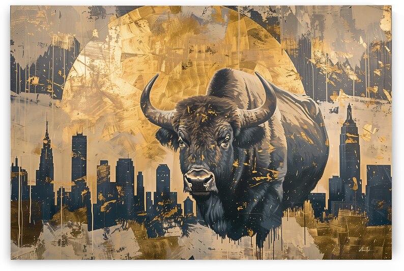 DM-Buffalo in the city 002 by Mantegh Studio