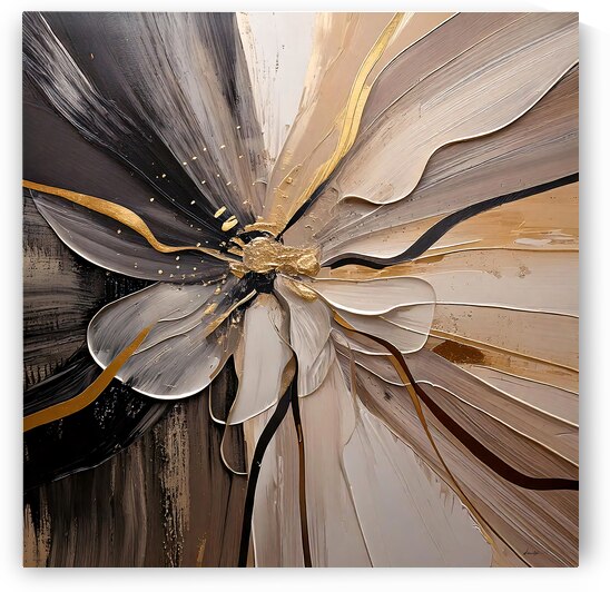 DM  Golden Floral 006 by Mantegh Studio