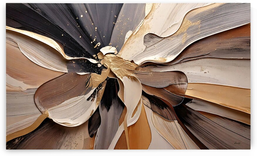 DM  Golden Floral 005 by Mantegh Studio