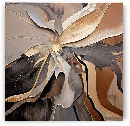 DM  Golden Floral 012 by Mantegh Studio