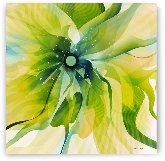 DM-Green Modern Floral-2 by Mantegh Studio