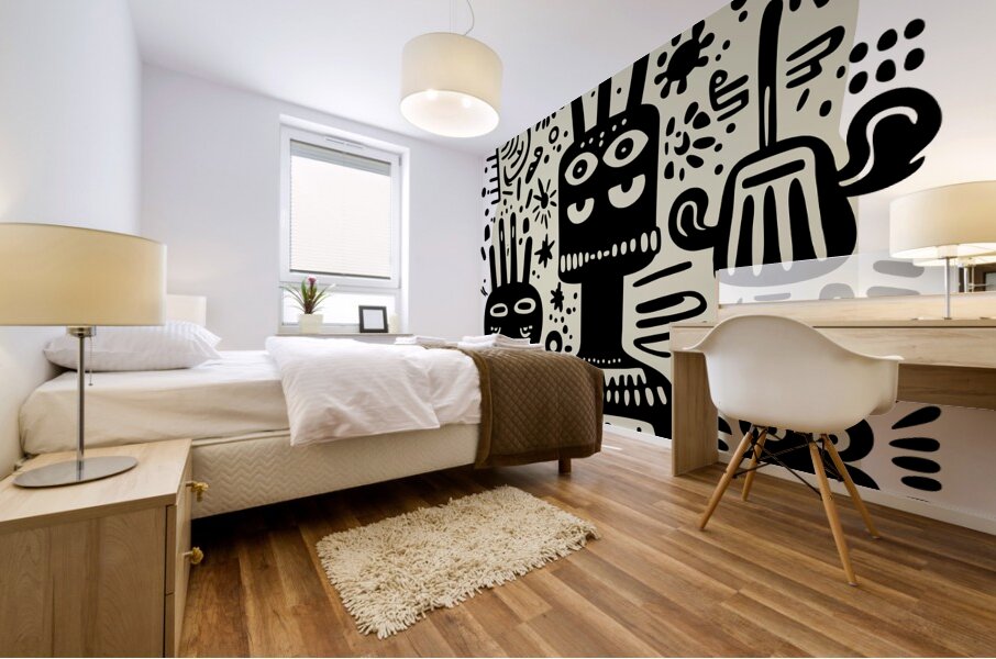 DM-Doodle 002 Mural print