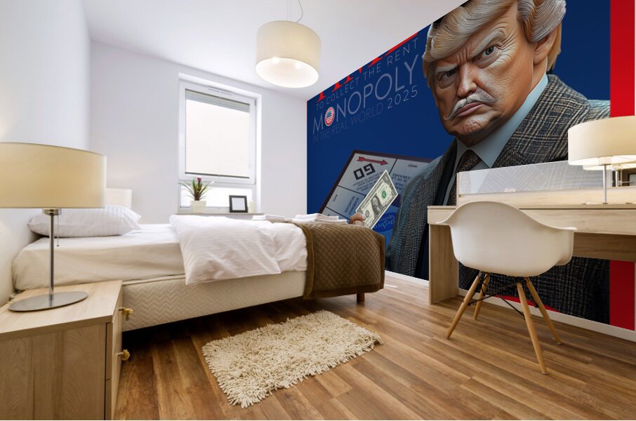 DM-Monopoly in the real world Mural print