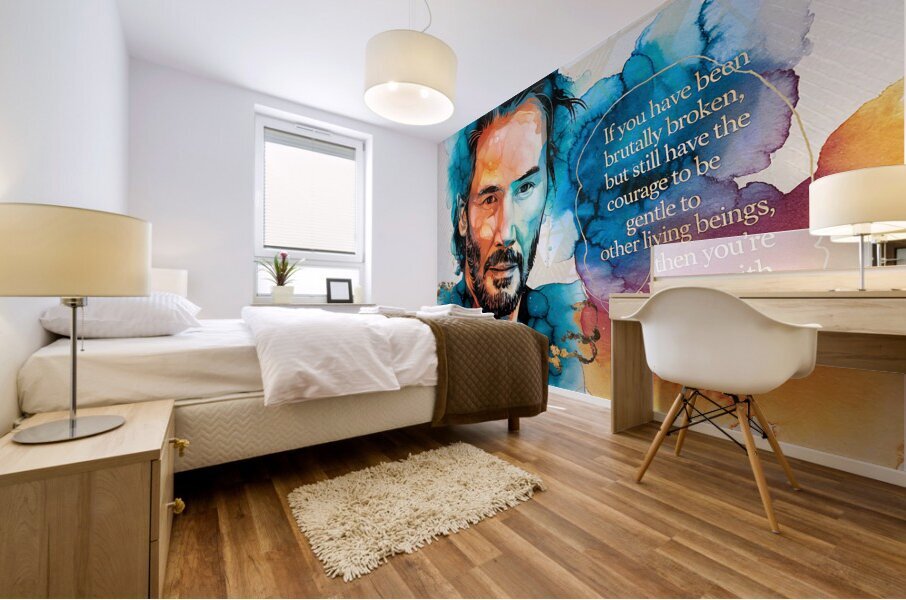DM- keanu reeves 01 Mural print