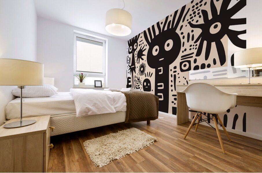 DM Doodle 004 Mural print