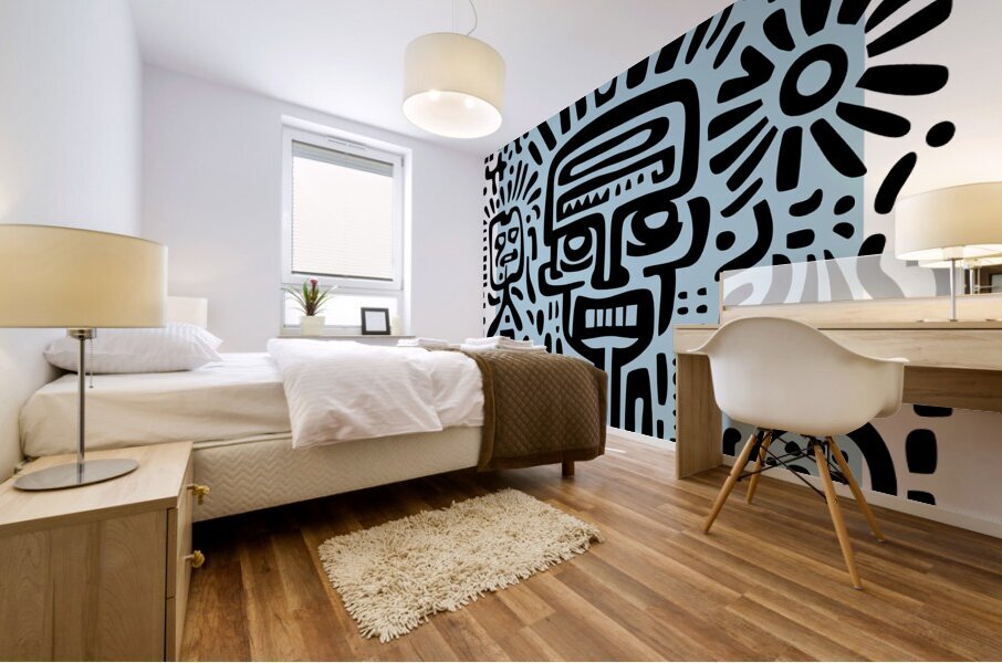 DM Doodle 001 Mural print