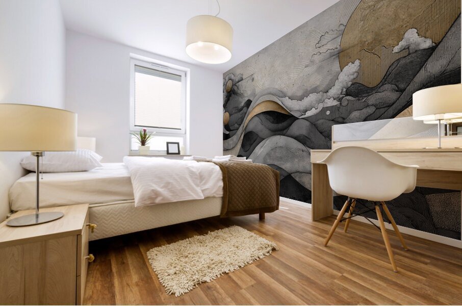 DM-Waves Mural print