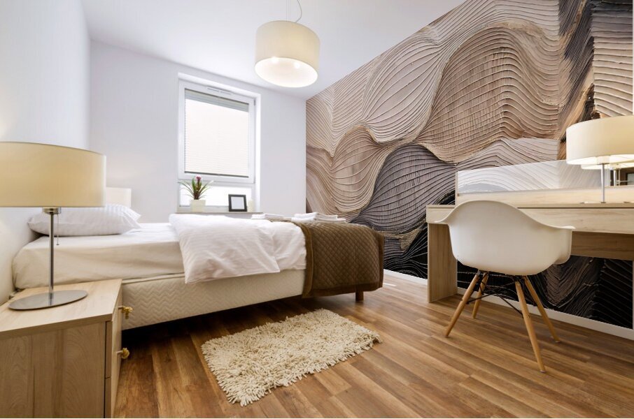 DM  Golden wave003 Mural print