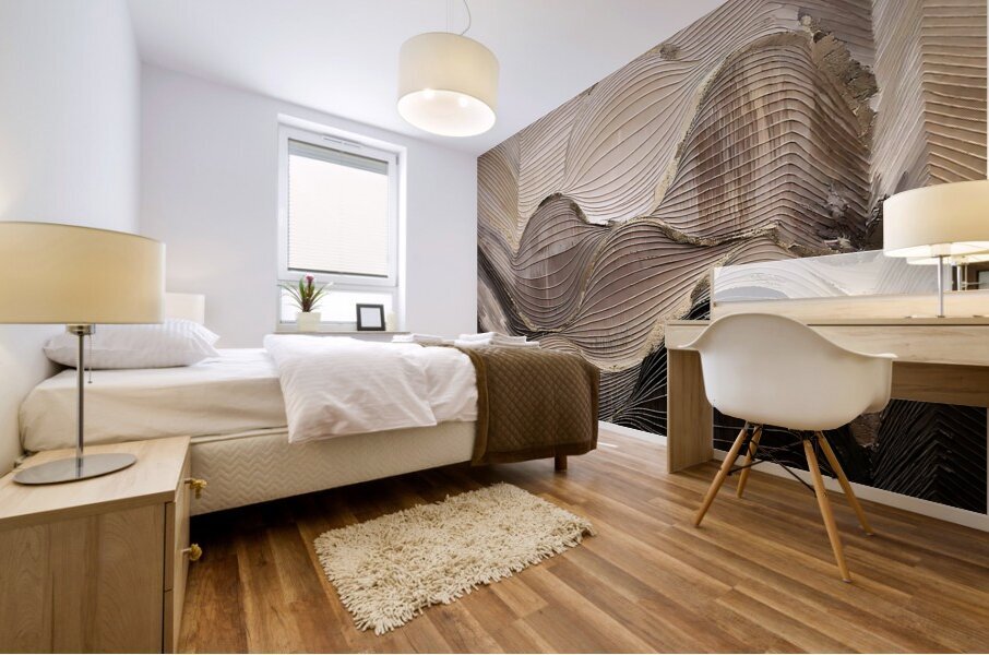 DM  Golden wave004 Mural print