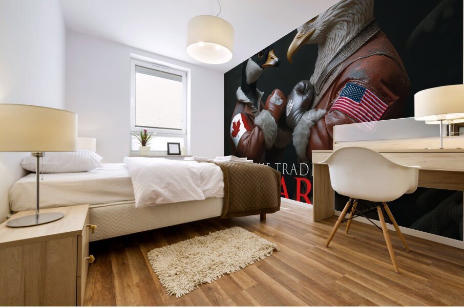 DM-The trade war Mural print