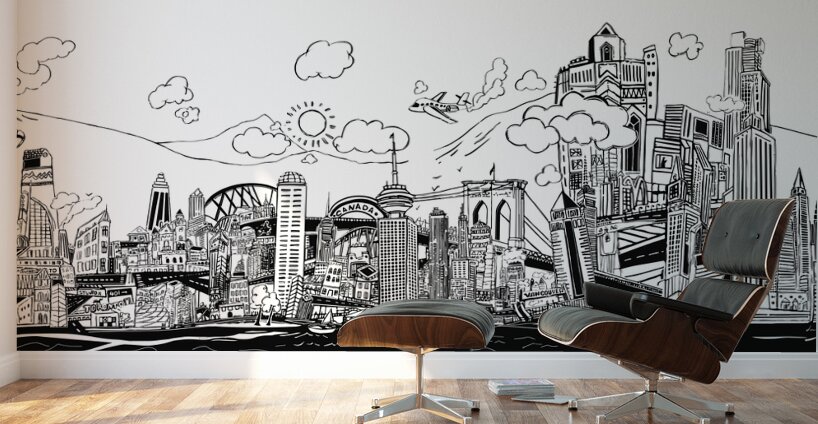 DM Graffity Cities landmarks Wall Murals
