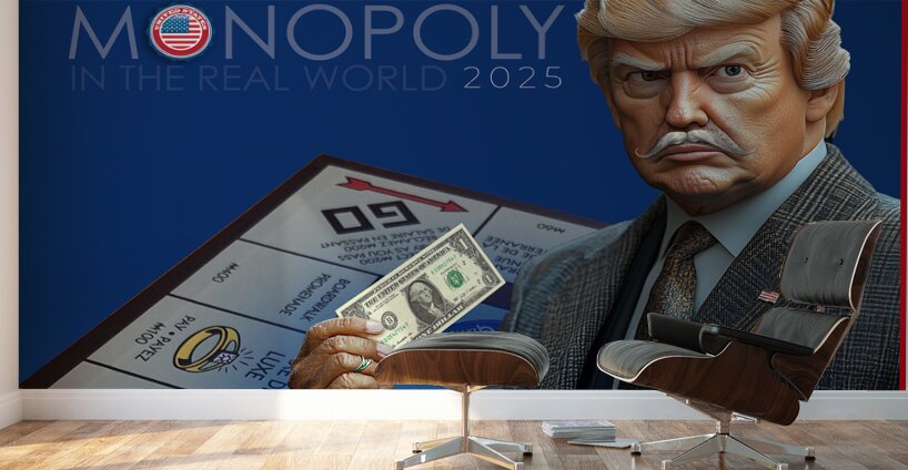 DM-Monopoly in the real world Wall Murals