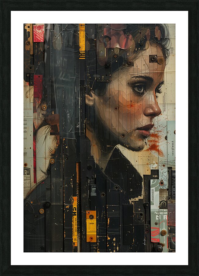 DM-Modern Portrait 0002 Picture Frame print