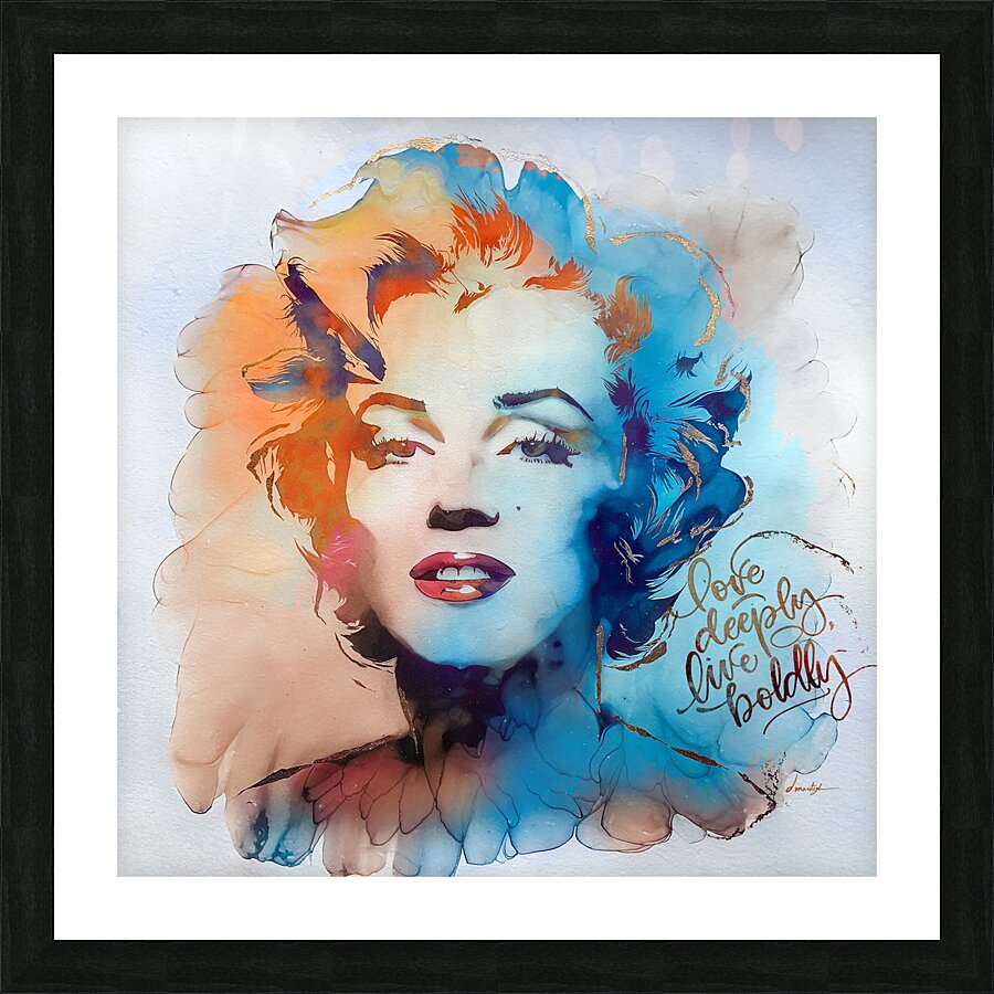 DM-Love deeply live boldly Picture Frame print