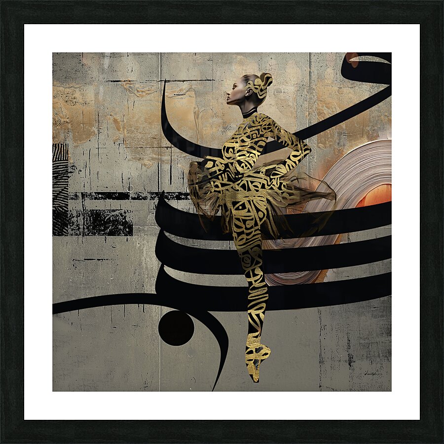 DM-Dance of words 002 Picture Frame print