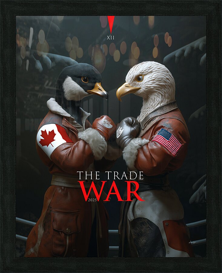 DM-The trade war Picture Frame print