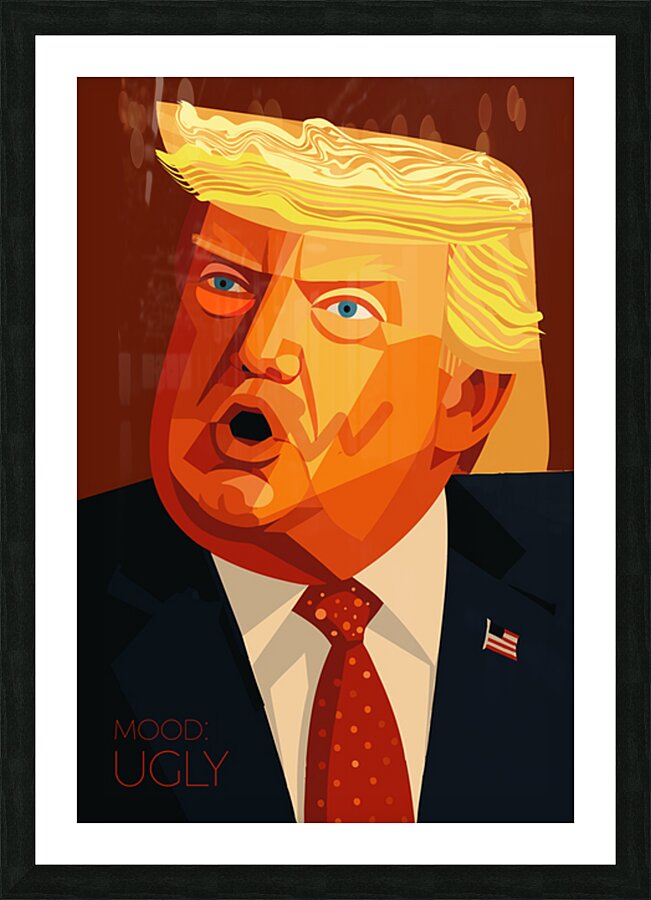 DM  Donald  Ugly Picture Frame print