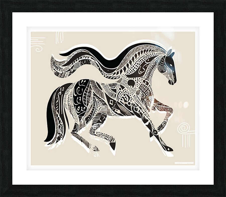 DM My horse Picture Frame print
