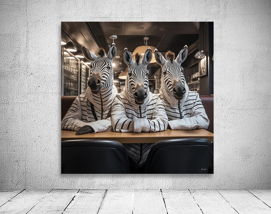 DM-Zebra at Coffee shop 002 Wall Preview