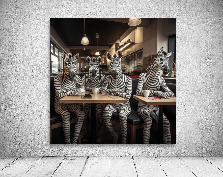 DM-Zebra at Coffee shop 001 Wall Preview