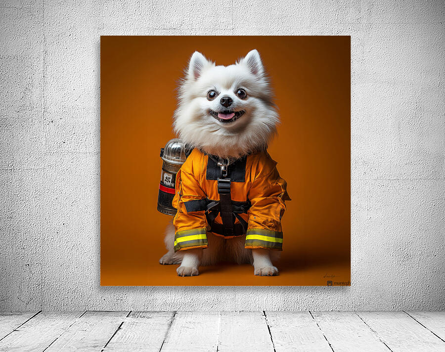 DM-Fire Fighter Dog Wall Preview