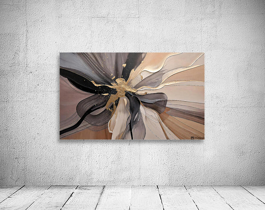 DM  Golden Floral 001 Wall Preview