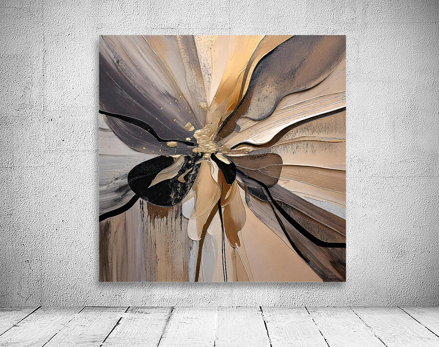 DM  Golden Floral 007 Wall Preview