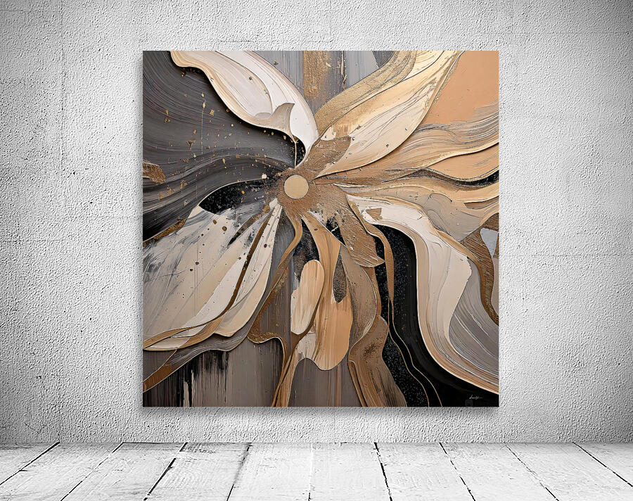 DM  Golden Floral 011 Wall Preview