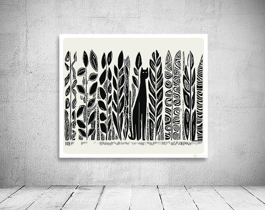 DM Cat in the persian garden Wall Preview